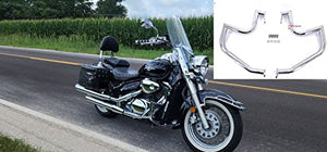 Highway Engine Guard Crash Bar for Suzuki VL800 Intruder Volusia 800 C M 50 Boulevard 2005-2022 (Silver Plating)